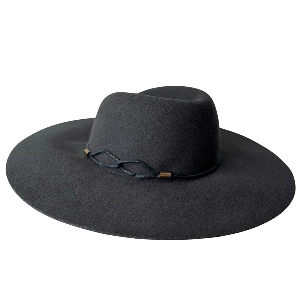Tart Chocolate Brown 100% Wool Boho Chic Hat Wide Brim